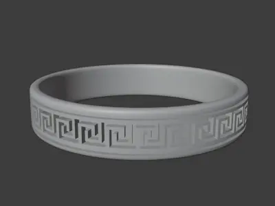 Greek Pattern Ring 3D print model
