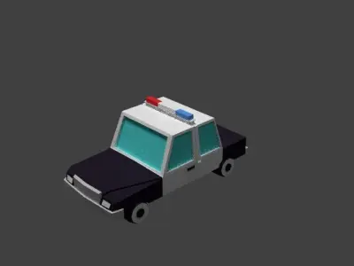 Animated lowpoly cars pack Low-poly 3D model