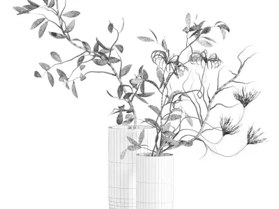 bouquet set 3D model