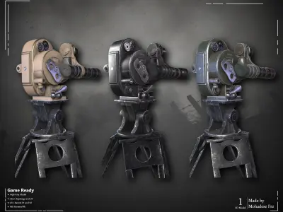 Military Camera WW2 - VOL05 - Game Ready 3D model