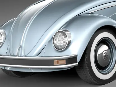 Volkswagen Beetle 1980 Convertible 3D model