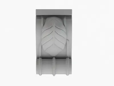 Scroll Corbel 08 - 3D Printable 3D model