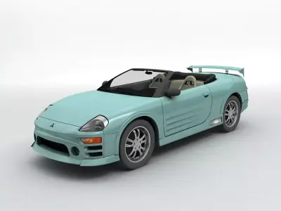  2003 Mitsubishi Eclipse Spyder Convertible 3D model