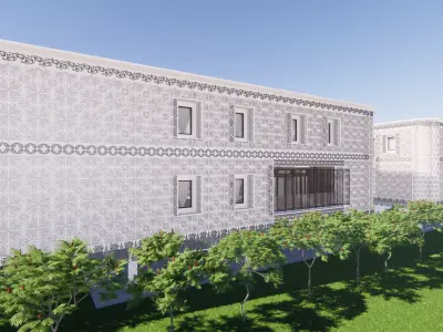 The Companion Building Of Sambas Cultural Centre 3D model