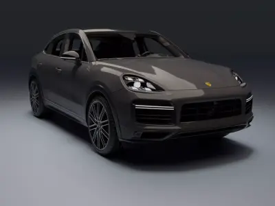 Porsche Cayenne Coupe Low-poly 3D model