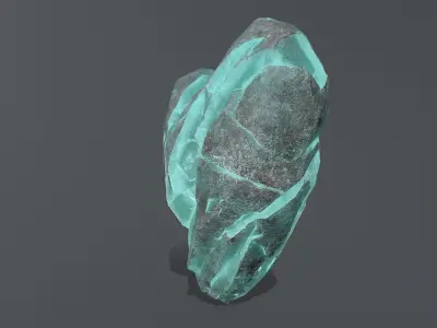 Broken Heart Low-poly 3D model