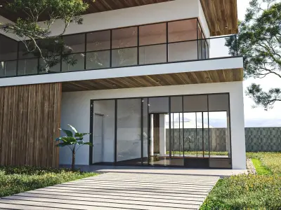 Morden House 01 Low-poly 3D model