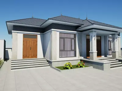 Metaverse Archviz Realism 3d villa  architecture Unreal Engine Low-poly 3D model