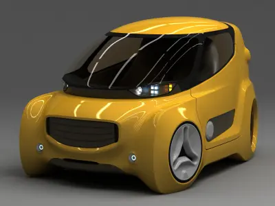 Kancil EV 5 v2 Trike Concept 2021 3D model