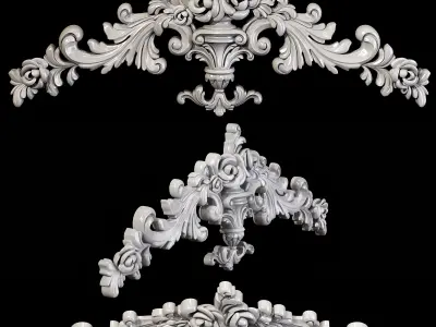 Classic carved 030 3D model