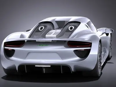 Porsche 918 Spyder 2017 VRAY 3D model