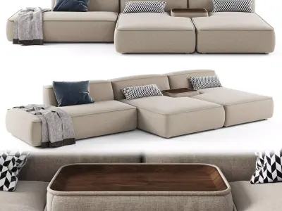 Lema CLOUD Sectional sofa 02 3D model