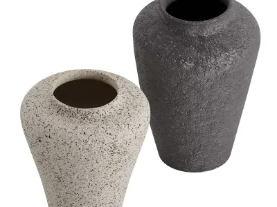 Poe Volcanic Glaze Vases 3D model