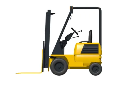 forklift truck 3D model get
