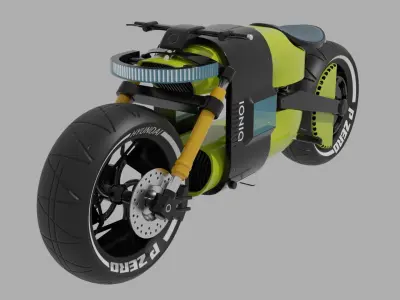 HYUNDAI   BIKE Low-poly 3D model