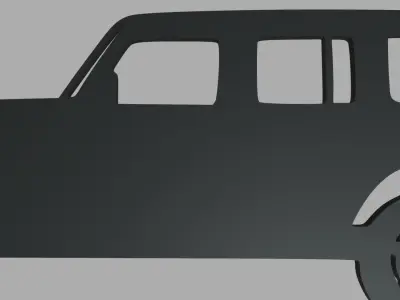 Jeep Wrangler Unlimited 2019 Key Ring 3D print model