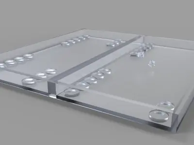 backgammon game 3D model