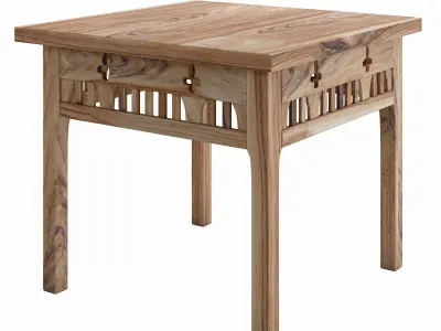 Exotic coffee table Low-poly 3D model