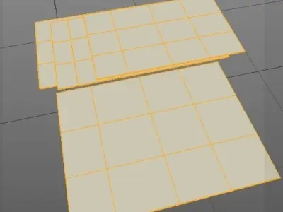 Persian Rug Set 01 Free low-poly 3D model