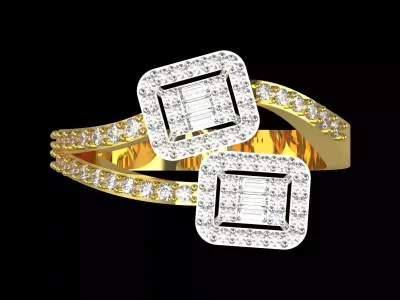 Luxury Womens stl 3dm Ring Jeweler jr00228 3D print model