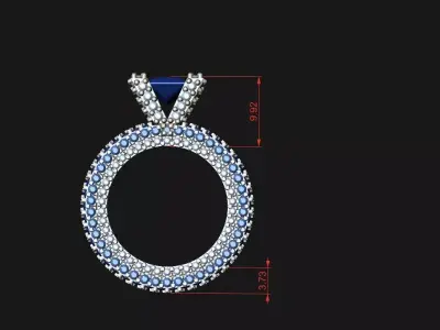  wedding ring 3D print model purchase