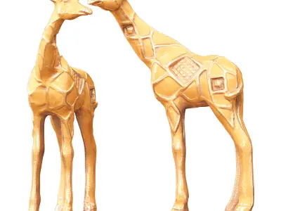 Giraffe figurine 3D model