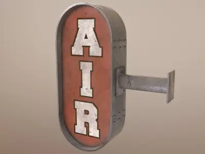 The AIR sign 3D model