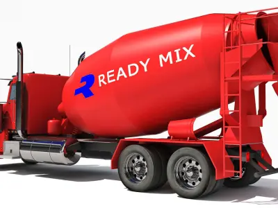 Concrete Mixer Truck 3D model