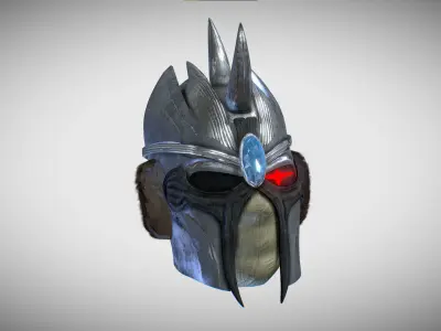 Slayer Helmet Low-poly 3D model