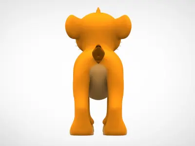 Simba Cub Low-poly 3D model