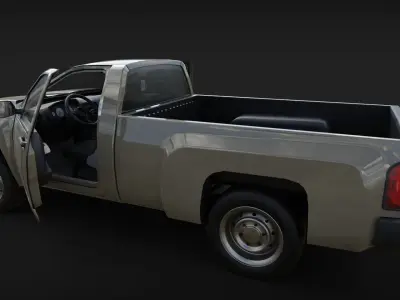 chevrolet silverado 2008 Low-poly 3D model