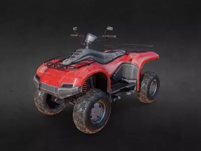 ATV PBR Low-poly 3D model