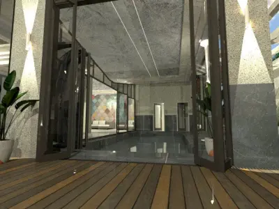 Modern Luxury Villa A44 DWG SketchUp 3D model