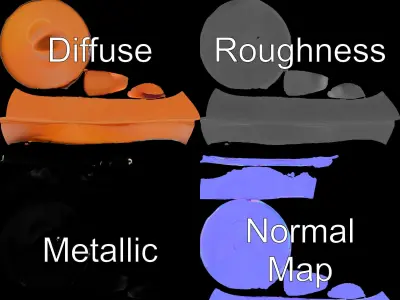 Cowboy Hat D Model Pack Low-poly 3D model