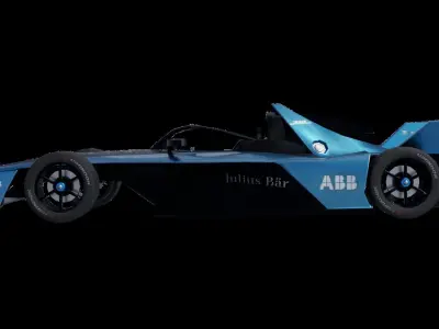 F1 car 3d textured model  Low-poly 3D model