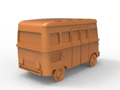 Camper Van Tow Ball Cover Cap Design 1 3D print model