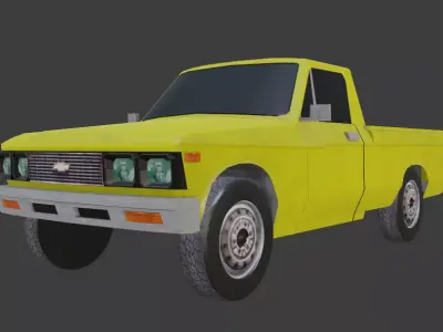 77 Chevrolet Luv Low-poly 3D model