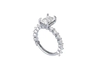 Wedding Ring  3D print model 19