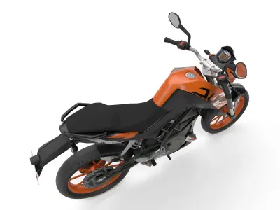 KTM Duke 125 Low-poly 3D model