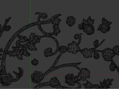 Decorative Ceiling 3D model 02 3D model