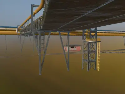 Railway Scenery Pack Low-poly 3D model