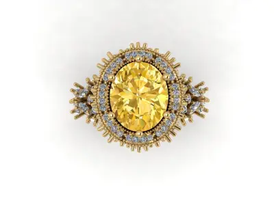 Marquis ring 001 3D print model