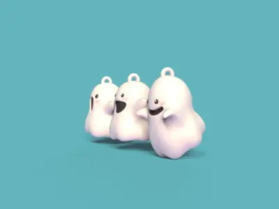 Happy Ghosts 3D print model