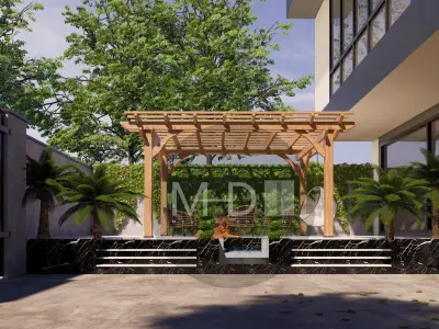 Modern villa 3D model