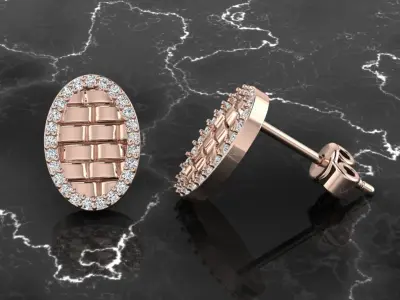 Jewelry Earring 3D print model