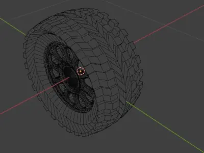 offroad tire v2 Free low-poly 3D model
