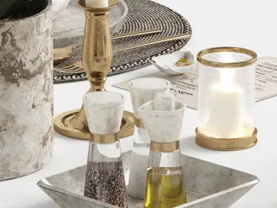 tableware set06 3D model