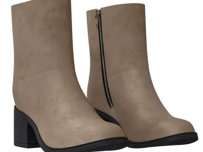 Easy Spirit Ilsa Brown boots 3D model