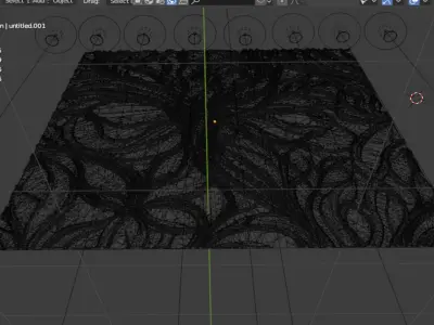 modern panel wall decor set wall relief mural CNC 149 3D model