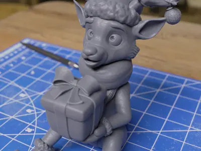 Christmas Decoration Deer 3D print model